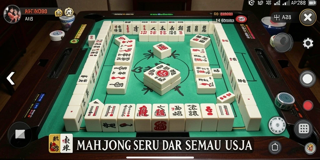 Tampilan gameplay seru dan menarik dari API288 dalam Mahjong.