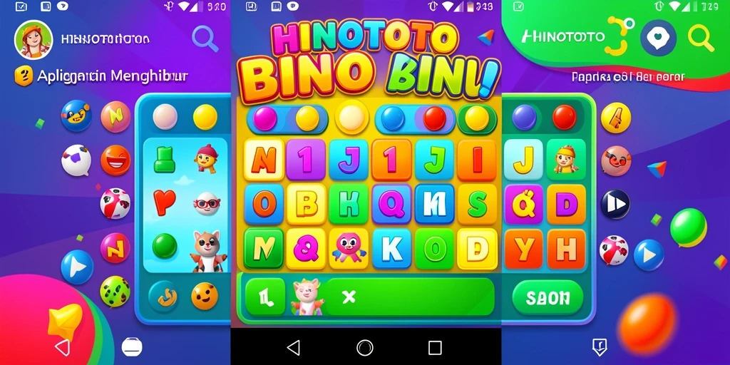 Screenshot gameplay Bingo HINOTOTO yang menarik dan interaktif.