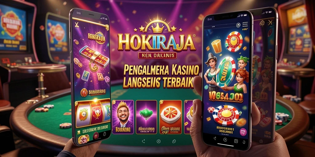 Screenshot gameplay HOKIRAJA menunjukkan aksi seru di meja kasino.