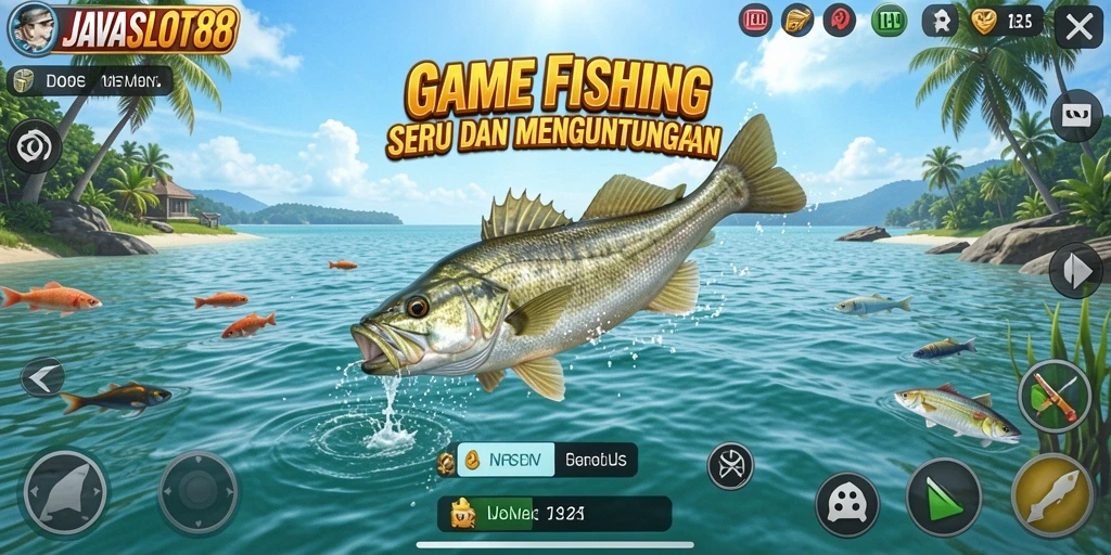 Gameplay seru memancing ikan di JAVASLOT88.