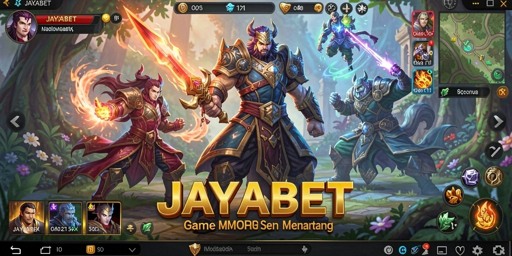 Tampilan gameplay JAYABET yang penuh aksi dan petualangan.