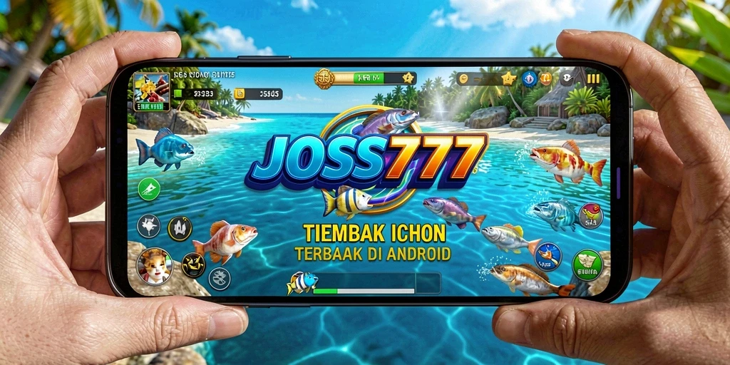 Screenshot gameplay JOSS777 dengan aksi menembak ikan yang seru.