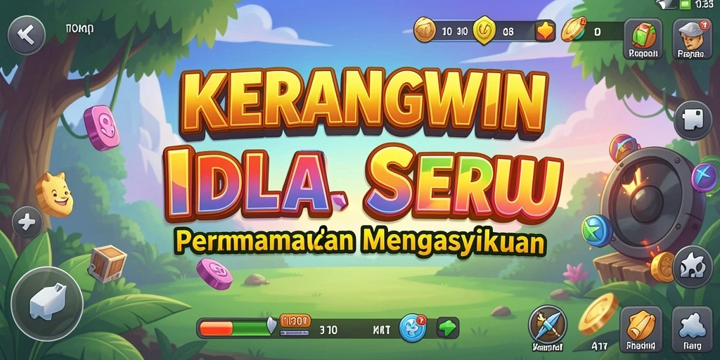 Tampilan gameplay KERANGWIN yang menyenangkan dan interaktif.