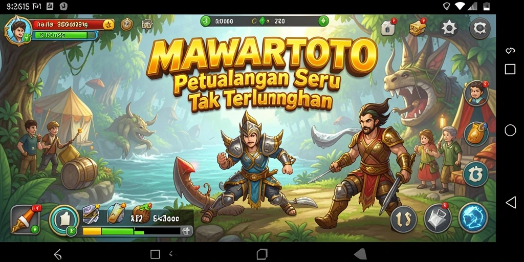 Tampilan menarik dari gameplay petualangan MAWARTOTO.