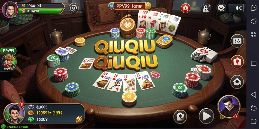 Tangkapan layar gameplay QiuQiu yang seru dan mendebarkan.