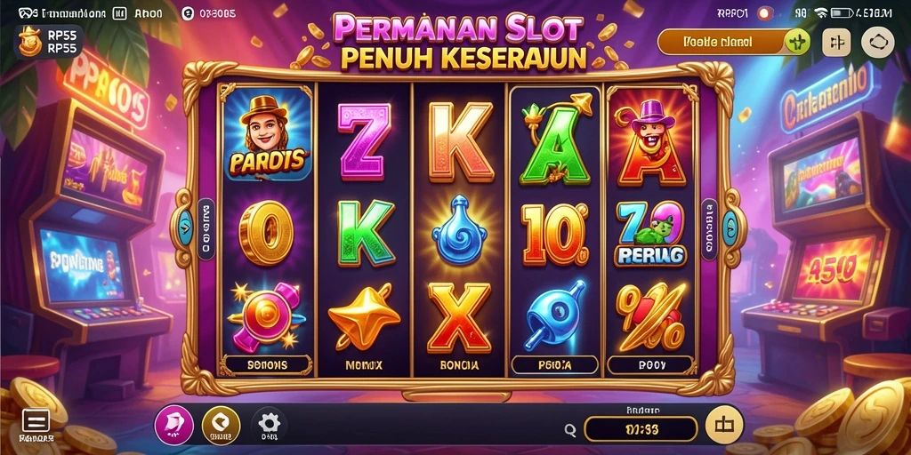 Tangkapan layar menampilkan gameplay seru Slot RP55.