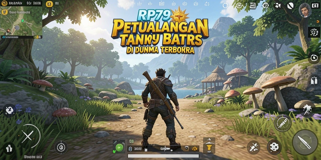 Tampilan gameplay RP79 yang memukau di dunia terbuka.