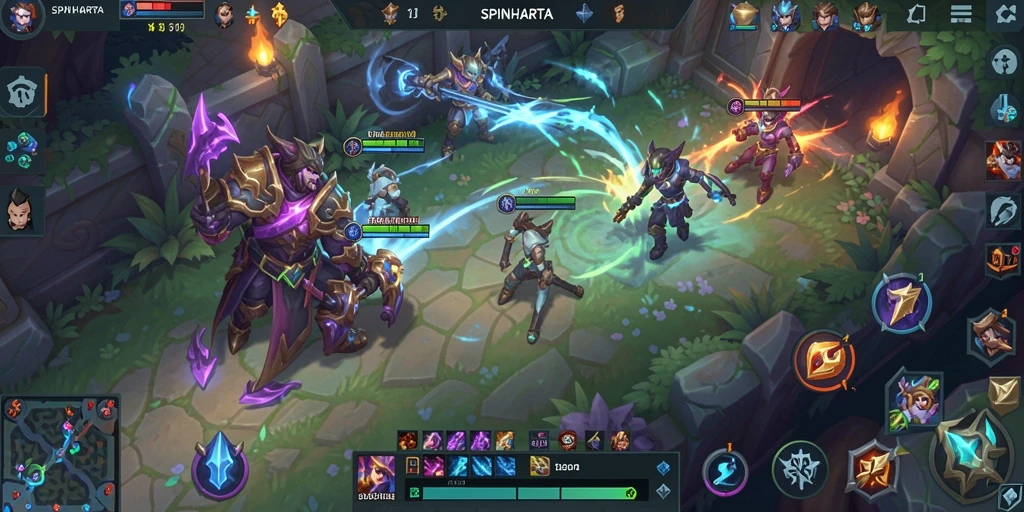 Tangkapan layar gameplay SPINHARTA yang seru dan menantang.
