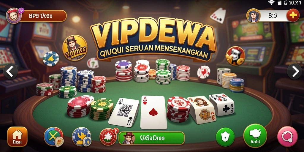 Screenshot gameplay QiuQiu di VIPDEWA yang menarik dan seru.