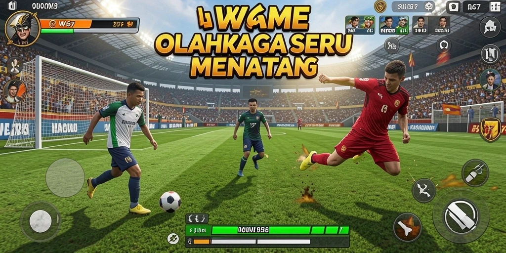 Tampilan gameplay menarik dari game olahraga W67 dengan aksi mendebarkan.